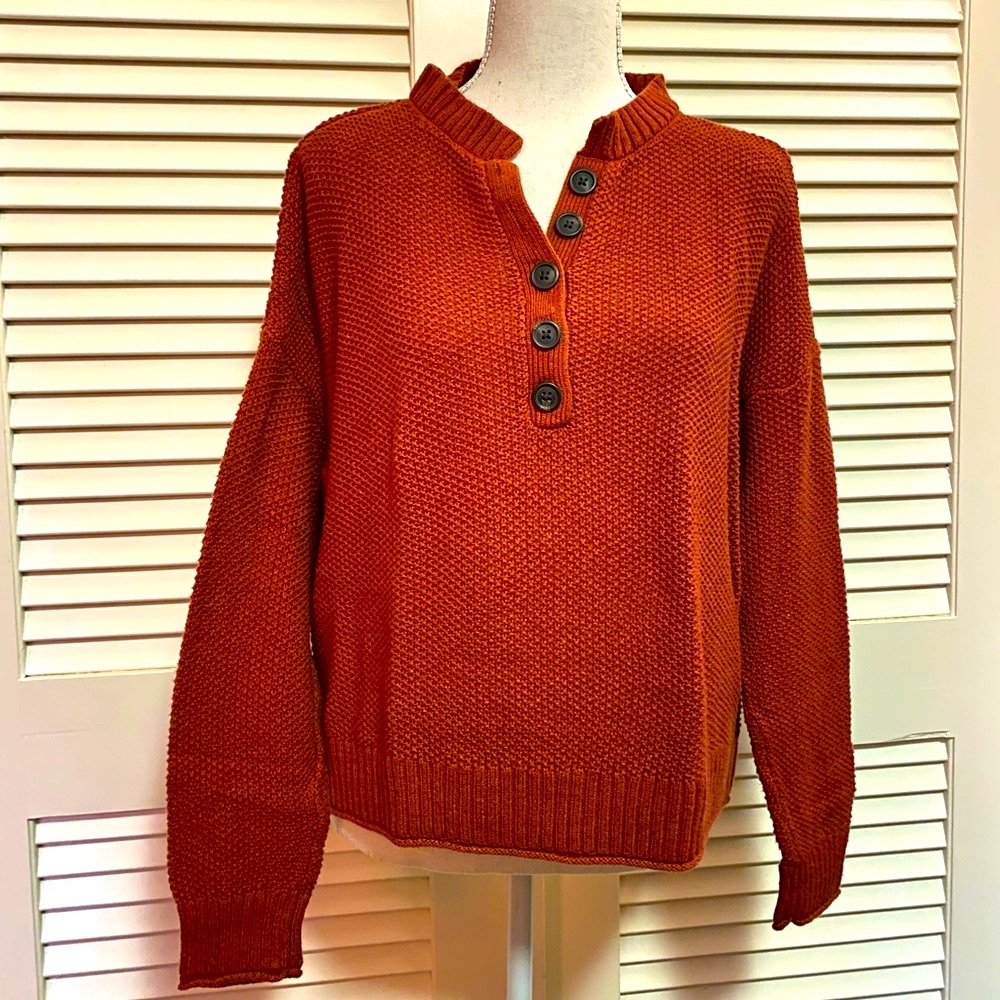 American Eagle henley sweater, LG